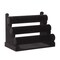 3-Tier Velvet Bracelet Holder Stand and Organizer - Jewelry Display Rack for Selling Necklaces and Accessories (Black)